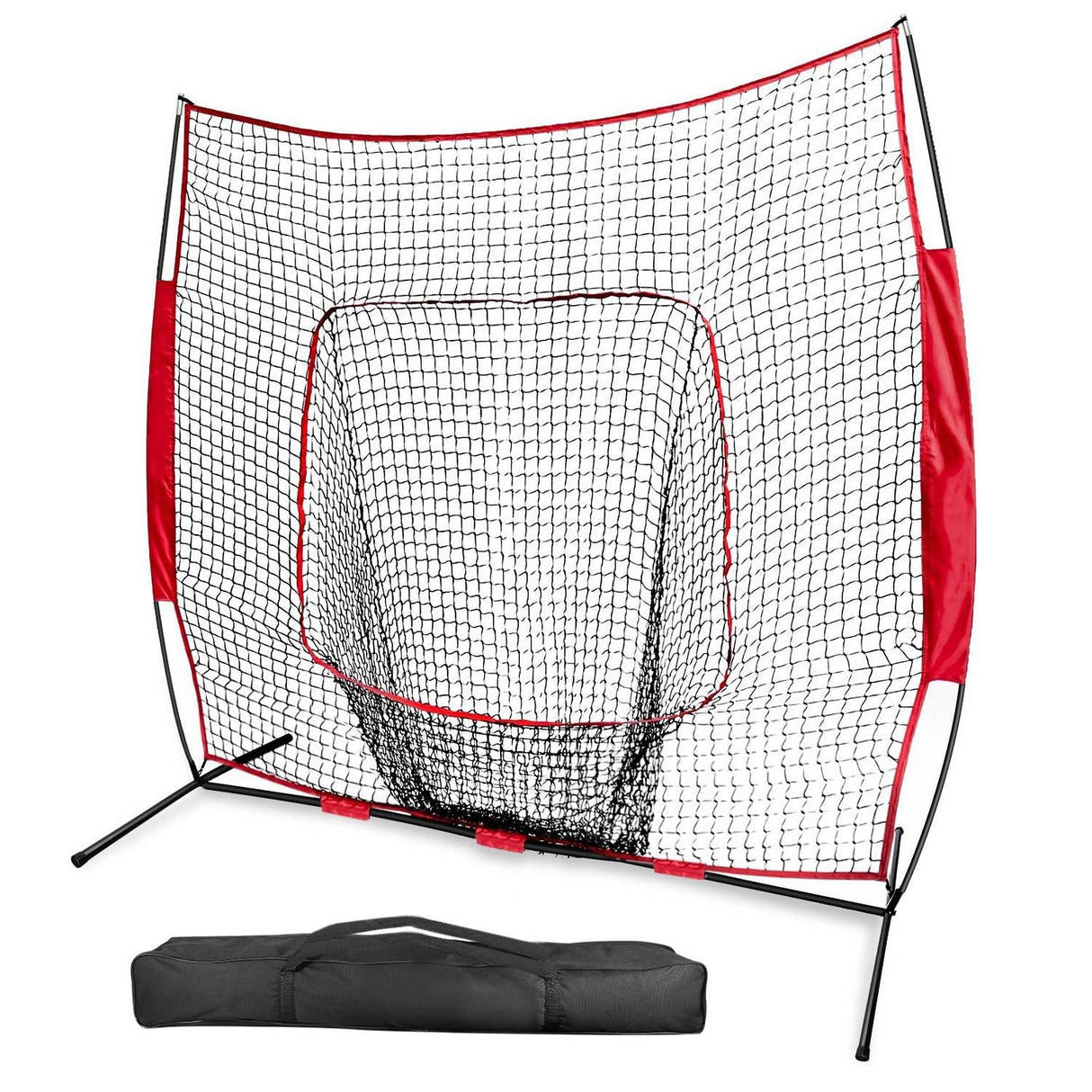 7x7ft Baseball Softball Tee ball Practice softball Net Batting Hitting Pitching Training baseball Net