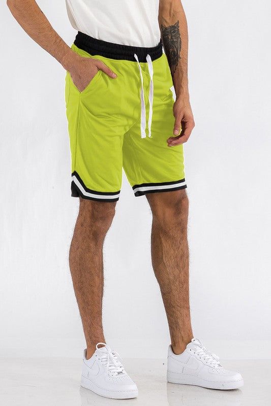 High-Performance Solid Basketball Shorts for Athletes