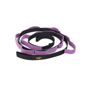Premium Elastic Yoga Straps with 9 Adjustable Loops for Enhanced Flexibility