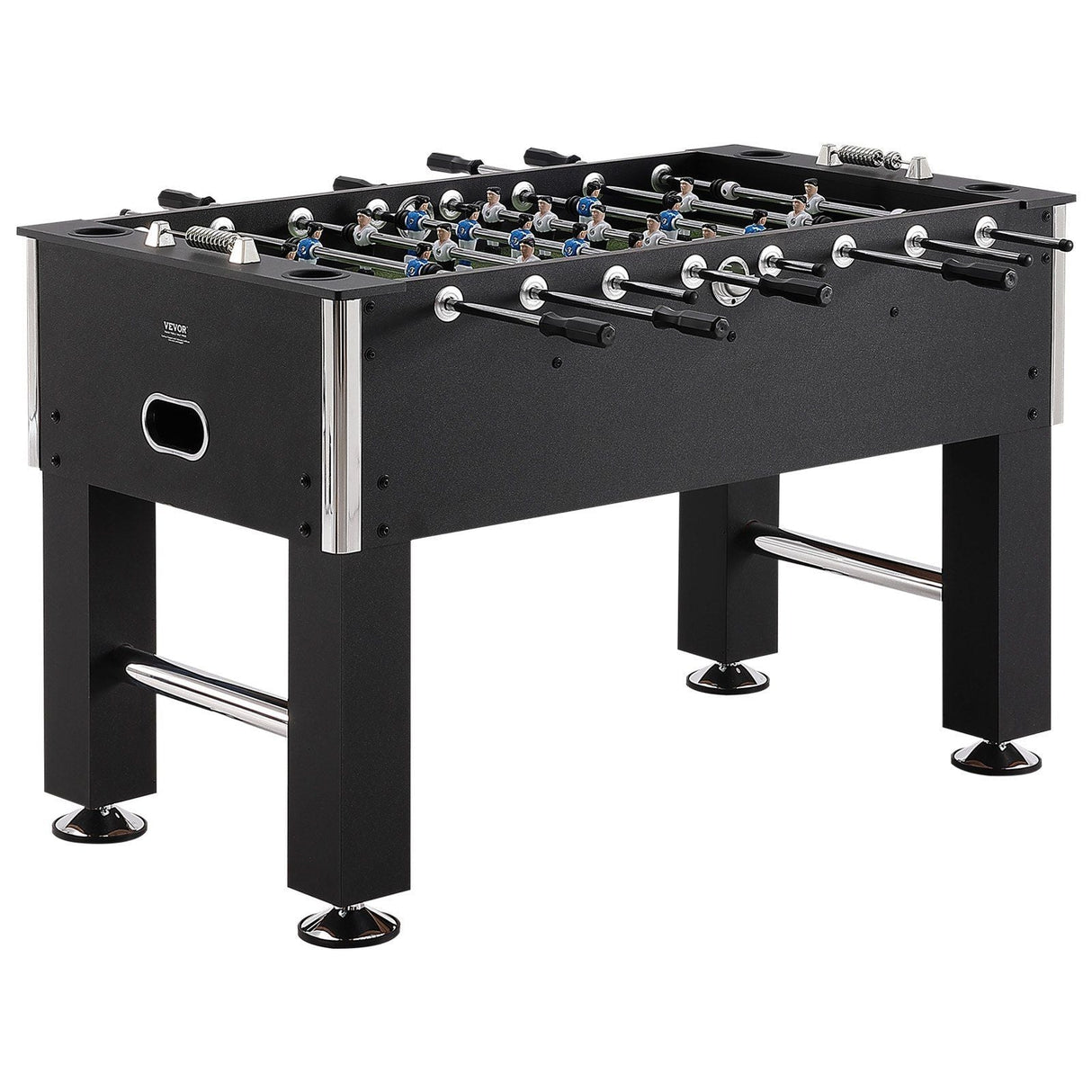 Foosball Table, 55-inch Standard Size Foosball Table, Indoor Full Size Foosball Table for Home, Family, and Game Room, Soccer with Foosball Table Set, Includes 4 Balls and 4 Cup Holders