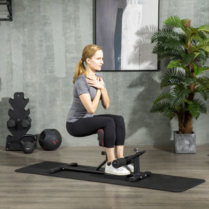 Soozier Sissy Squat Machine for Home Gym, Workout Station for Abs, Hip, Glutes & Quads to Improve Balance, Posture, Sculpt & Tone