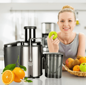 Modern 900W Kitchen Juicer - Compact and Efficient for Quick Fruit and Veg Juicing at Home