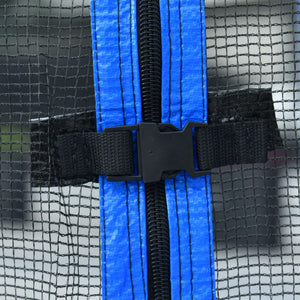 14FT Family Trampoline with Basketball Hoop and Safety Net for All Ages