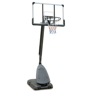Versatile Portable Basketball Hoop - Height Adjustable 7.5 to 10ft with 44 Inch Backboard and Stable Base