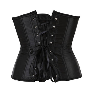 SEXY Gothic Under bust Corset and Waist trimmer cincher Bustiers Top Workout Shape Body Belt Plus size Lingerie S-6XL
