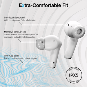 Active Noise Cancelling True Wireless Earbuds with Wireless Charging Case