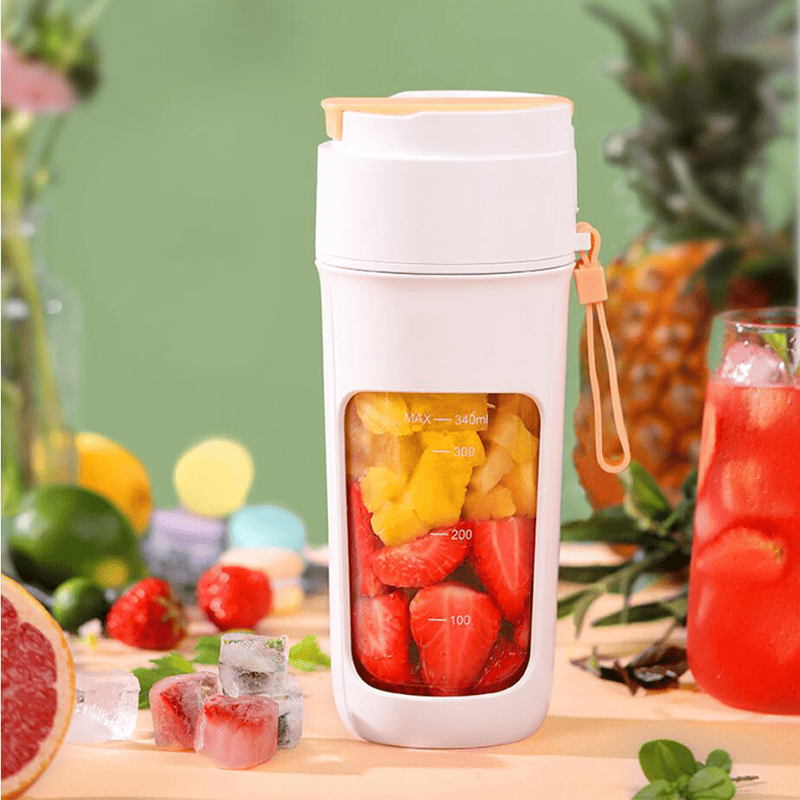 Lightweight Wireless Juicer Cup with 8 Blades - Portable USB Blender for Juicing on the Go