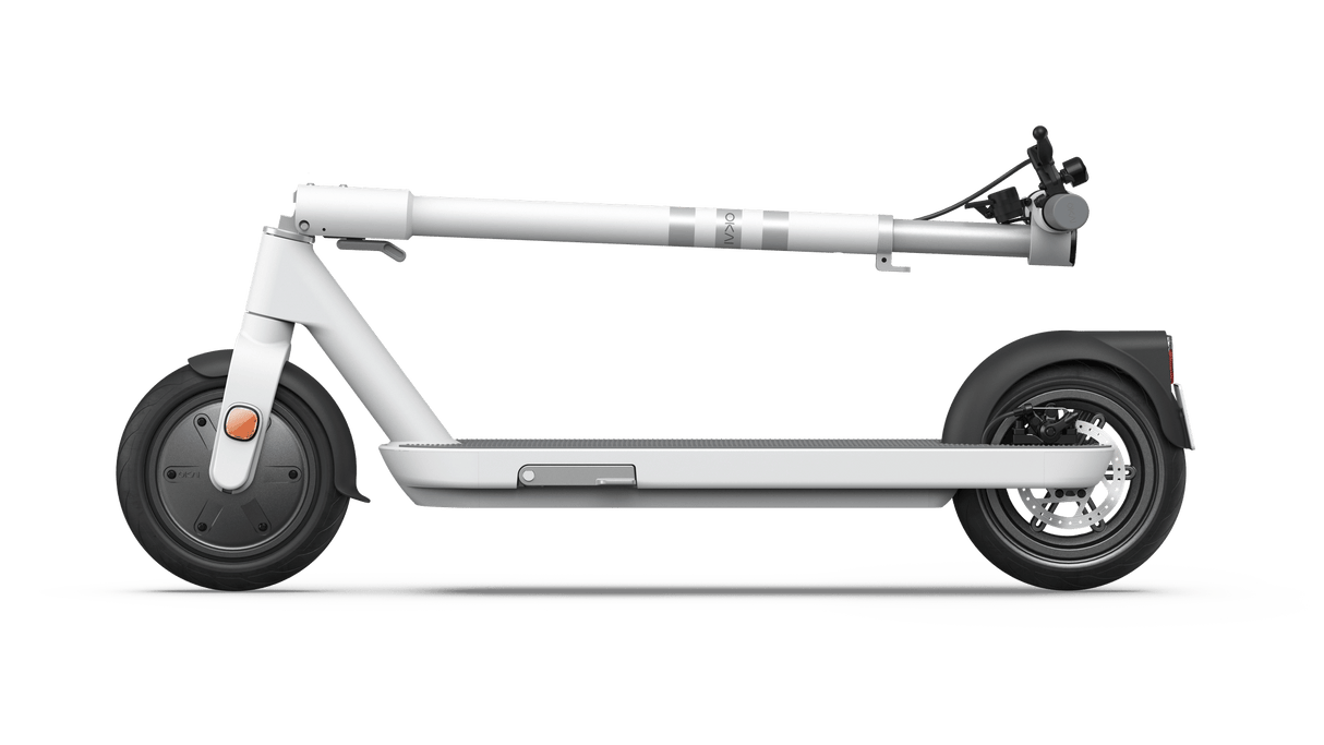 Foldable Electric Scooter w/18.6 Miles Max Operating Range & 15.5 mph Max Speed - White