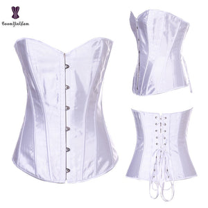 Sexy Women Steampunk Clothing Gothic Plus Size Corsets Lace Up Boned Over bust Bustier Waist trimmer Cincher Body Shaper Corselet S-6XL