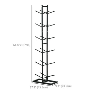 Soozier Vertical Basketball Rack, 12-Ball Capacity Organizer for Gym & Garage