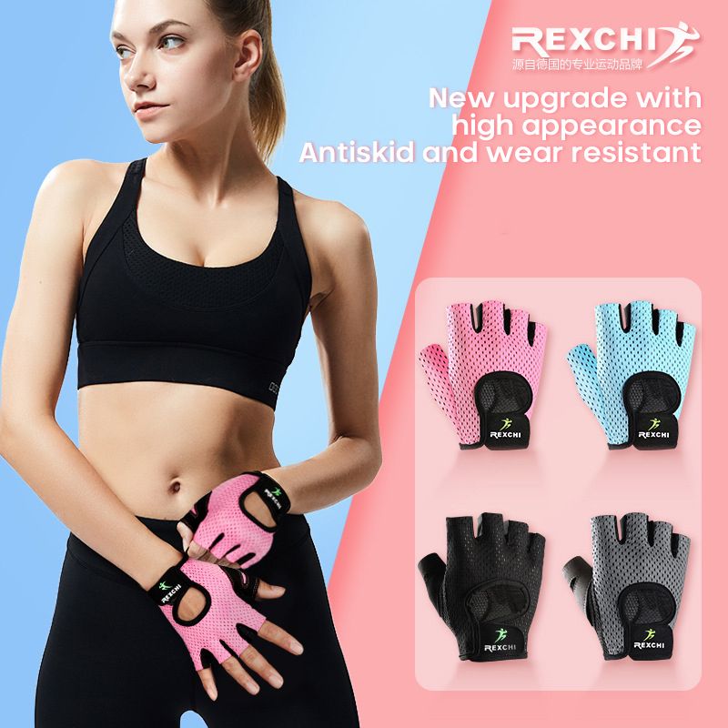 Weightlifting gloves Yoga Training gloves Sports gym gloves Thin Non-slip Half Finger Cycling Gloves Equipment