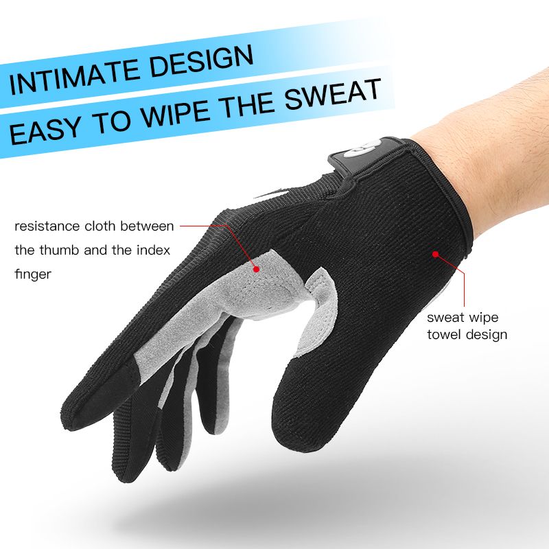 Bicycle Full Finger Cycling Bike Gloves Absorbing Sweat for Men and Women Outdoor Sports Protector