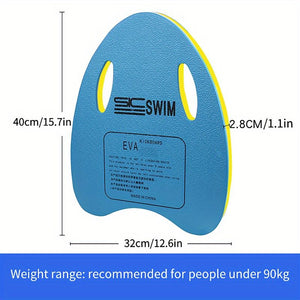 Lightweight Portable Swimming Board for Kids & Adults - kickboard swimming Anti-Slip Floating Training Aid