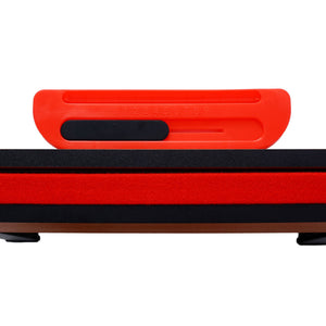 5-in-1 Multi-Game Table - Billiards, Push Hockey, Foosball, Ping Pong, and Basketball brown/red