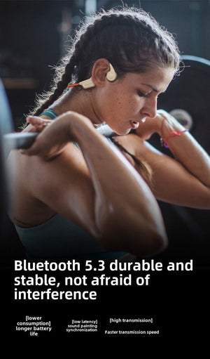 Bluetooth headset 32G memory earbuds not into the ear sports running anti-drop headphones
