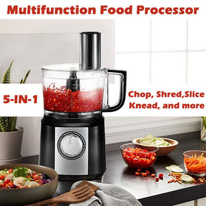 All-in-One 600W Food Processor and Mixer with 10-Cup Capacity for Chefs
