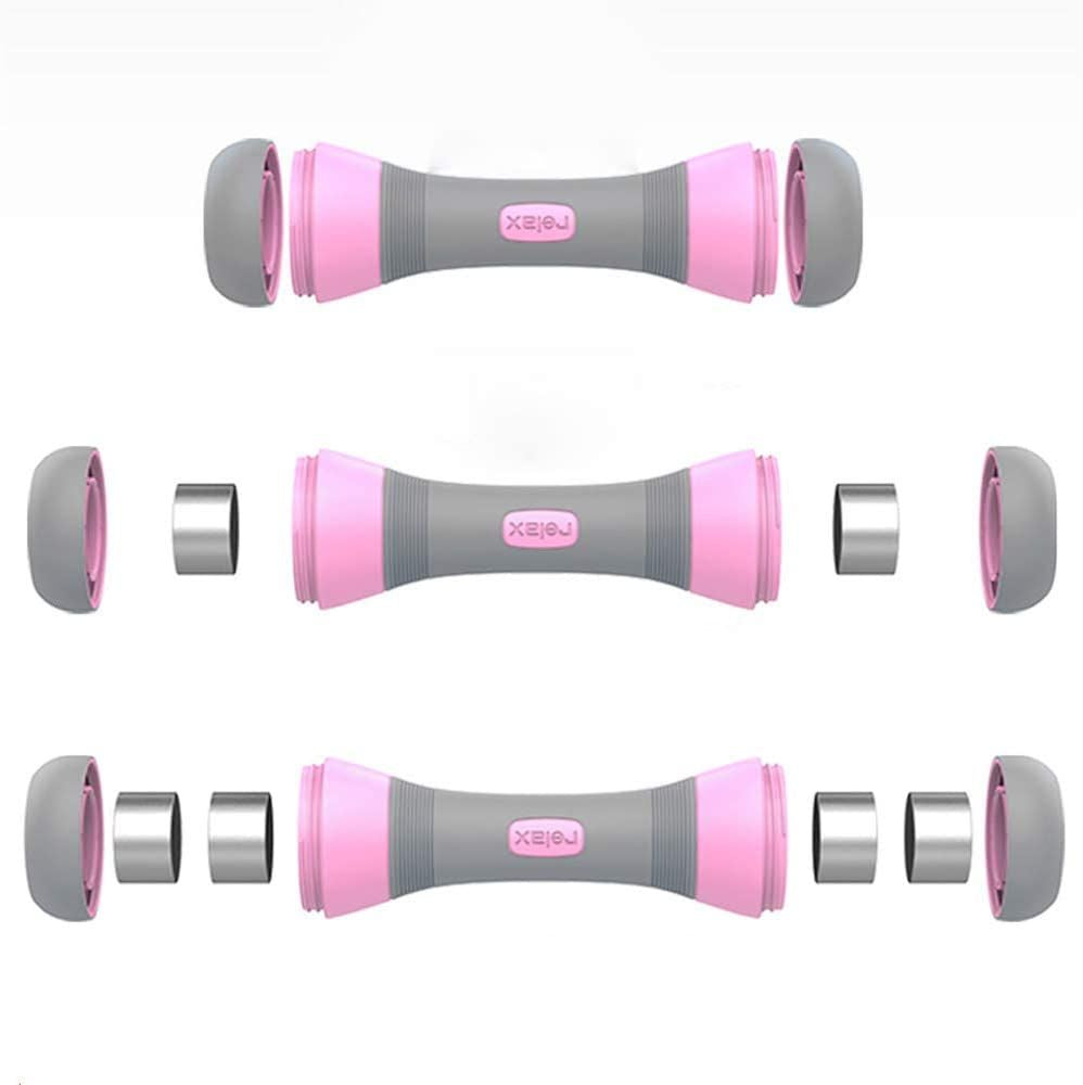 Ladies Adjustable Dumbbells Fitness Equipment Barbell Tablets Cast Iron Coated Plastic Yoga Dumbbell Plastic Dumbbells 2 Kilos to 4kilos Weight