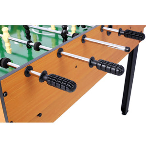 5-in-1 Multi-Game Table - Billiards, Push Hockey, Foosball, Ping Pong, and Basketball brown /blue