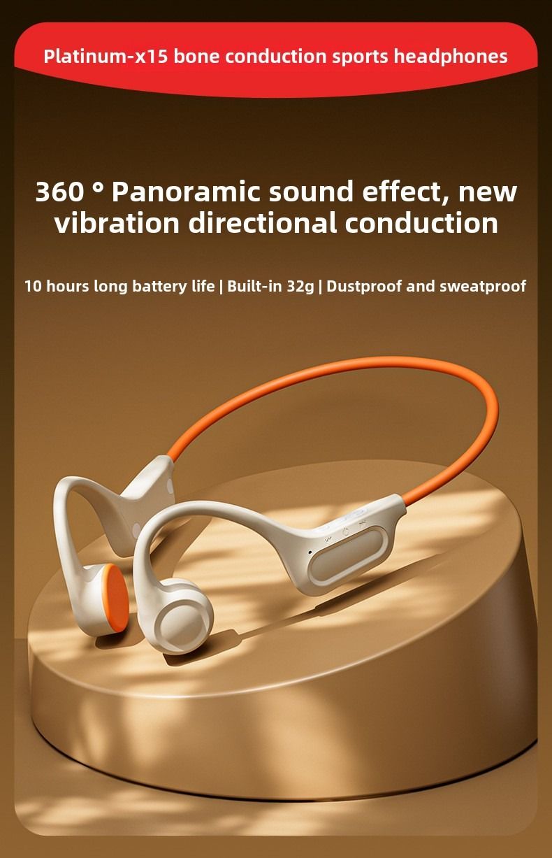 Bluetooth headset 32G memory earbuds not into the ear sports running anti-drop headphones