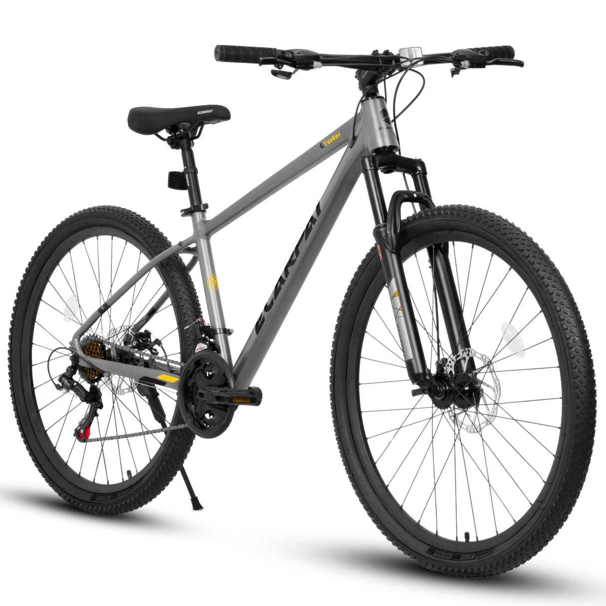 A27312 Mountain Bike 27.5 Inch Wheels, 21-Speed Mens Womens Trail Commuter City Mountain Bike, Aluminium Frame Disc Brakes Thumb Shifter Front Fork Bicycles
