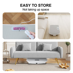 Full Body Vibration Plate Crazy Fitness Massage 10-Frequency Weight Loss & Fat Burner Shaking Machine For Unisex Grey 034