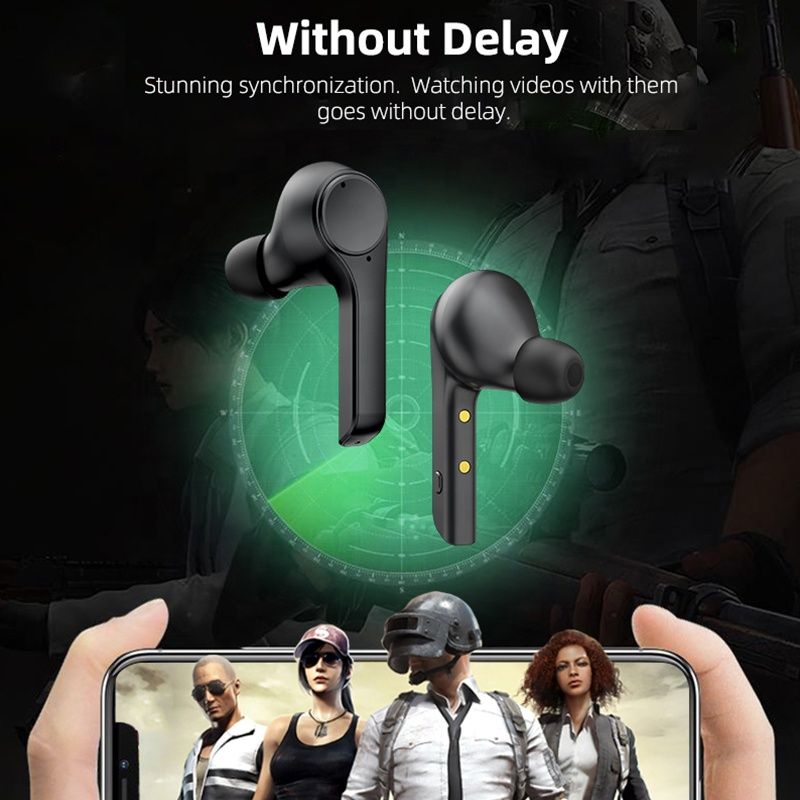 H2 Bluetooth 5.0 Headphones ENC Noice Canceling Earbuds with Mics 620mAh Battery Earphones Smart Touch Control Headsets