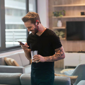 Wireless Headsets V4.1 Sport In-Ear Stereo Headphones Sweat-proof Noise Canceling Earphones Back-earbuds for any activity