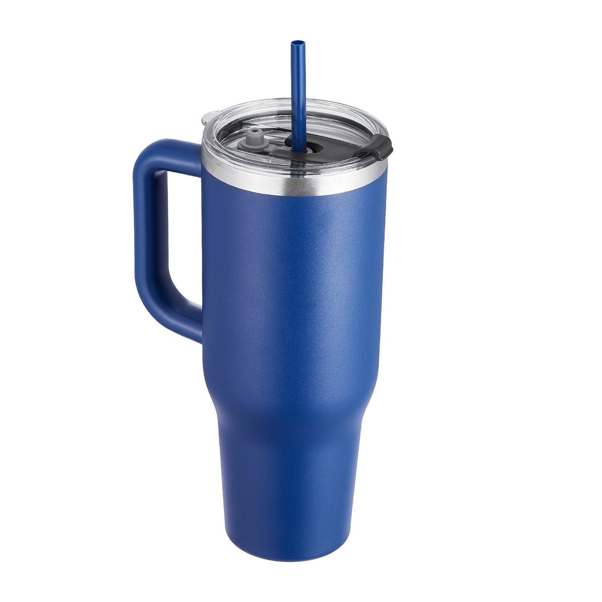 40 oz rambler Insulated tumbler Stainless Steel Coffee Cup Handheld Blue