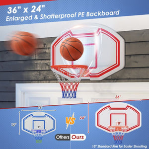 Indoor Outdoor Basketball Hoop for Garden & Backyard