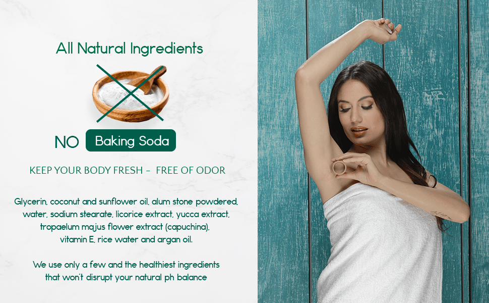 Eco-Friendly Plastic-Free Deodorant - 3oz Natural Formula