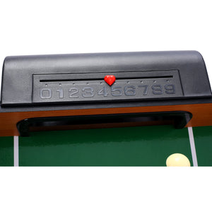 5-in-1 Multi-Game Table - Billiards, Push Hockey, Foosball, Ping Pong, and Basketball brown/red