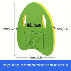 Lightweight Portable Swimming Board for Kids & Adults - kickboard swimming Anti-Slip Floating Training Aid