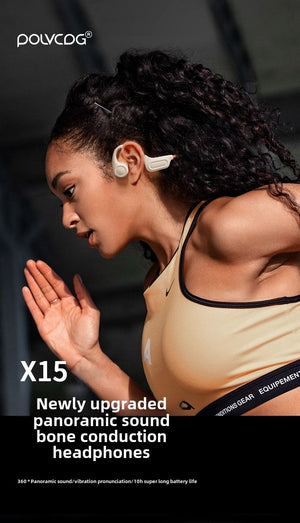 Bluetooth headset 32G memory earbuds not into the ear sports running anti-drop headphones