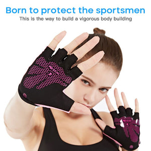 Weightlifting gloves Yoga Training gloves Sports gym gloves Thin Non-slip Half Finger Cycling Gloves Equipment