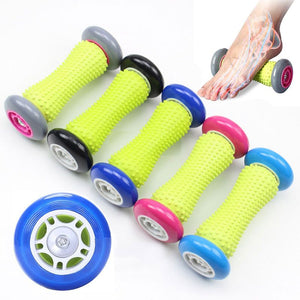 Foam Roller Massage for Relief Plantar Fasciitis and Heel Foot Arch Pain Reflexology Massager for Back Leg Hand Muscle Relaxation