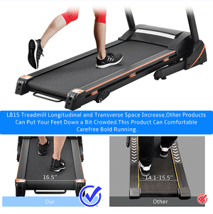 330LBS Folding peloton Treadmill Aerobic Training 14.8KM/h Running Fitness LCD Display 5in 3.5HP motor, Medium Treadmill Home / Office adult men and women