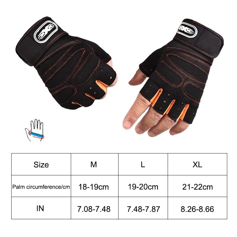 weightlifting Gloves Exercises Half Finger Lifting Gym Gloves Body Building Training gloves Sport Gym Fitness Gloves for Men Women