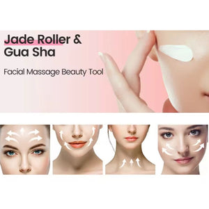 Facial Sculpting Gua Sha Massage Stones - 2PCS Anti-Wrinkle Tools for Neck & Body Care