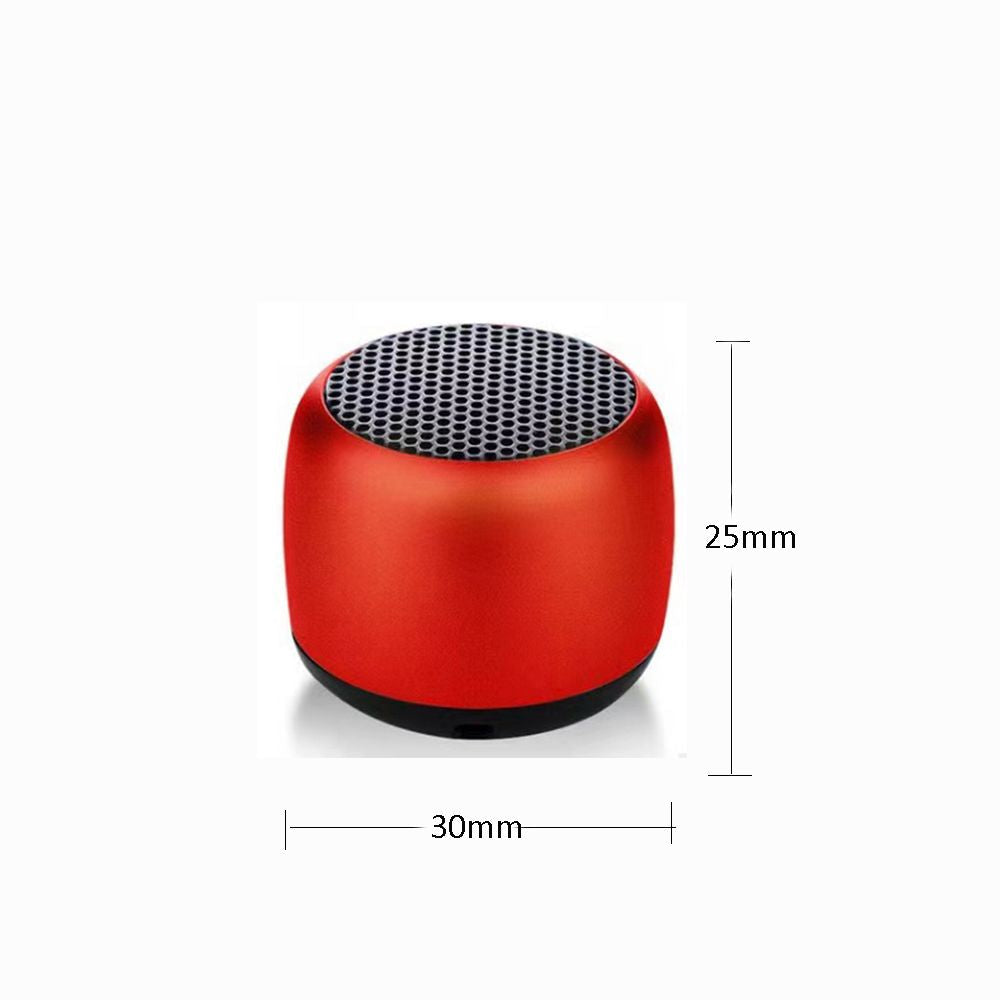 Compact Steel Bluetooth Speaker - HiFi IPX5 Waterproof Mini Sound System with TWS Interconnections