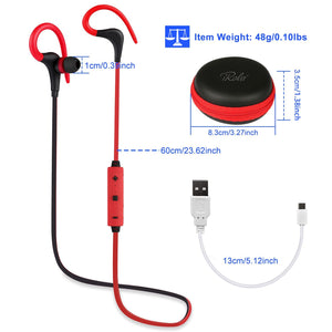 Wireless Headsets V4.1 Sport In-Ear Stereo Headphones Sweat-proof Noise Canceling Earphones Back-earbuds for any activity