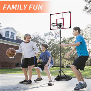 Adjustable Portable Basketball Hoop with 32" Backboard for Indoor & Outdoor Play