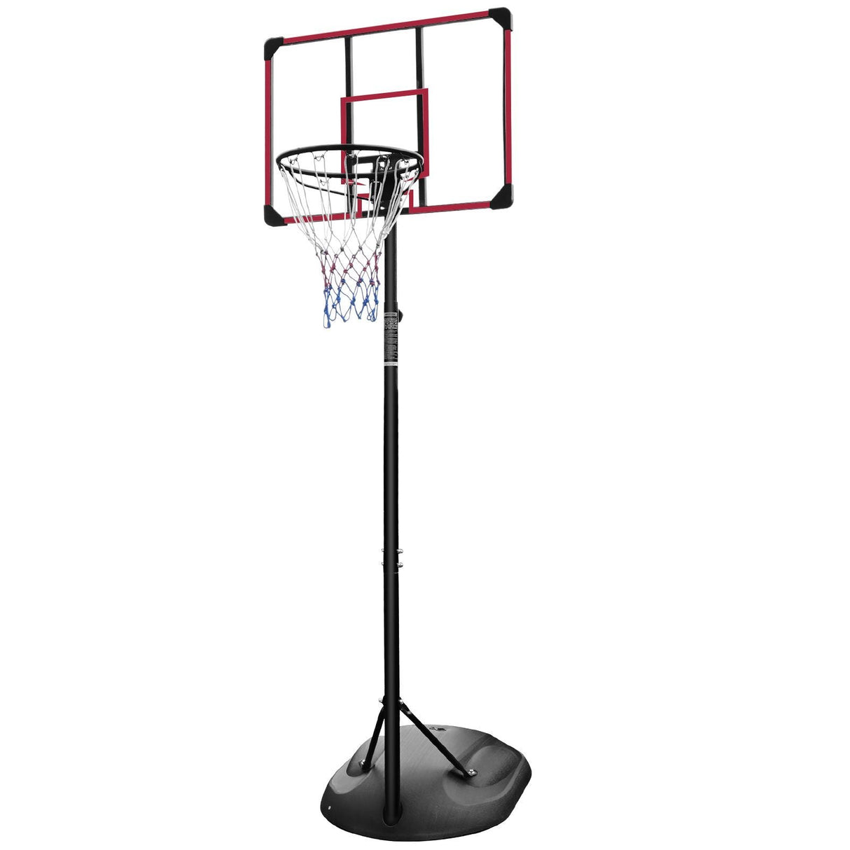 Adjustable Portable Basketball Hoop with 32" Backboard for Indoor & Outdoor Play 7.5ft - 9.2ft