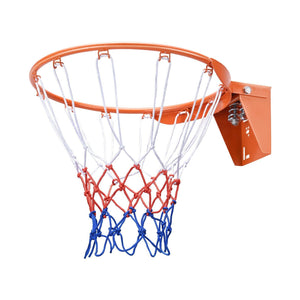 Durable Wall-Mounted Basketball Rim with Net - Indoor/Outdoor Basketball Goal