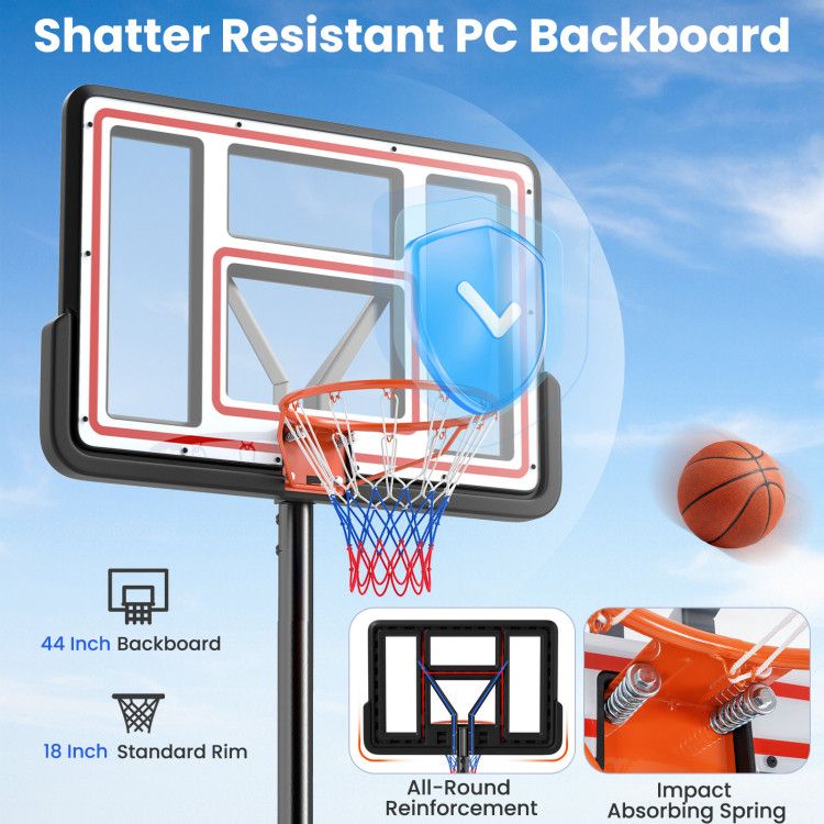 Portable Basketball Hoop Adjustable Basketball Goal System