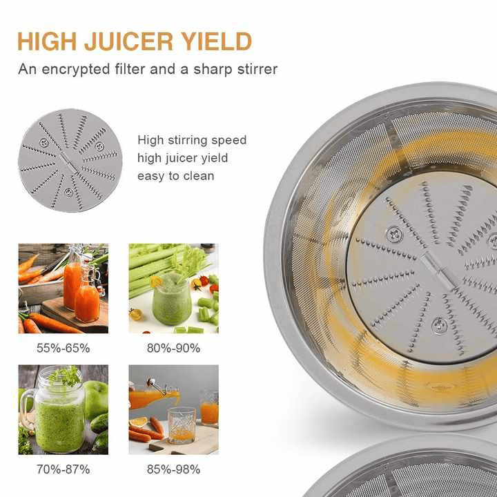Modern 900W Kitchen Juicer - Compact and Efficient for Quick Fruit and Veg Juicing at Home