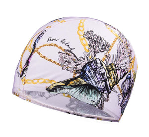 Kids Elastic Swim Caps Waterproof Swimming Cap, 2 Pack Solid Color