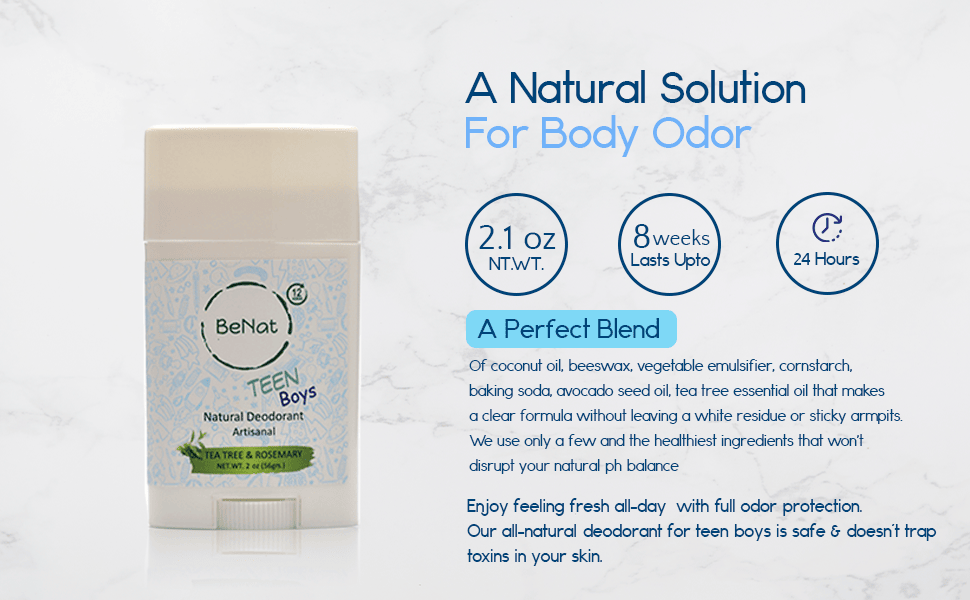 Gentle All-Natural Deodorant for Kids & Teens, Paraben-Free, Fun Fragrance Collection