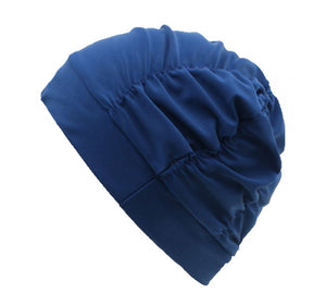 Swim Caps Waterproof Swimming Cap, Navy blue, 2 Pack Solid Color
