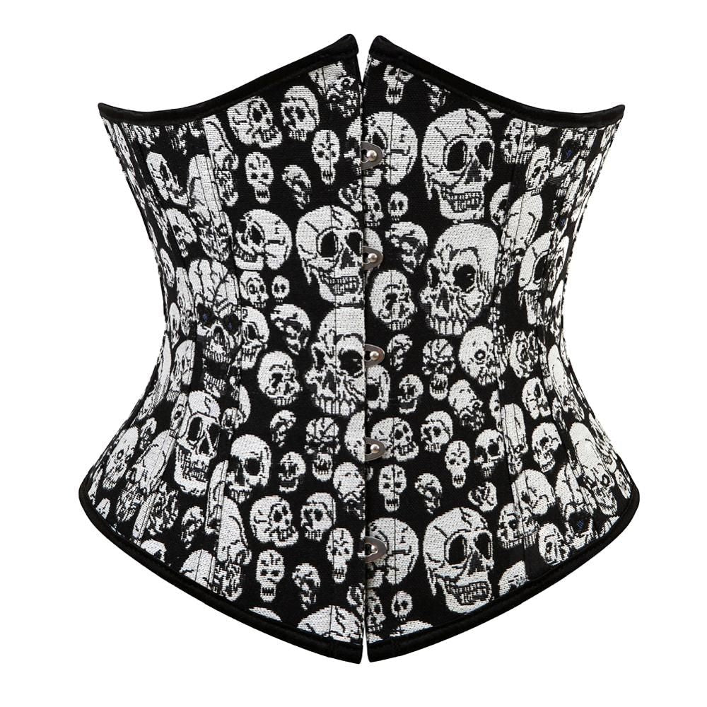 SEXY Gothic Under bust Corset and Waist trimmer cincher Bustiers Top Workout Shape Body Belt Plus size Lingerie S-6XL