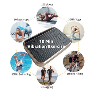 Vibration Plate Exercise Machine, Whole Body Fitness Platform for Lymphatic Drainage, Vibrating Shaker Board with 120 Speed Levels, Weight Loss and Fat Burner Workout Equipment for Women and Men